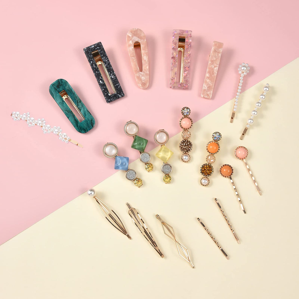 Assorted Mehayi hair clips in various styles and colours
