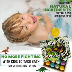 Assorted scents of Mineral Me California Dinosaur Bath Bombs