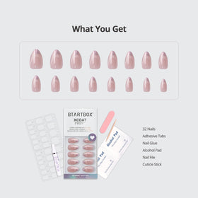 Assorted sizes of BTArtbox Press On Nails displayed