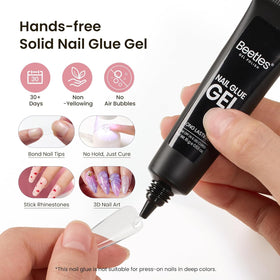 assorted sizes of coffin nail tips from beetles Gel Nail Kit