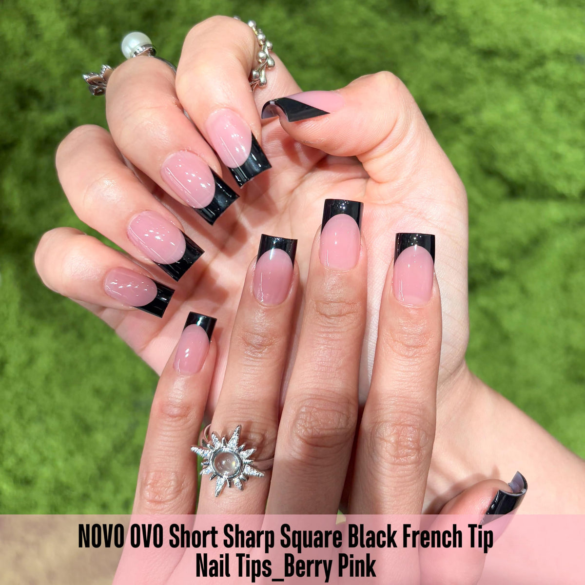 Assorted sizes of NOVO OVO nail tips displayed