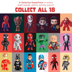 Assorted superhero toys revealed from Two Sisters bath bombs