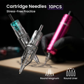 Assorted tattoo cartridge needles in Wormhole Tattoo Kit