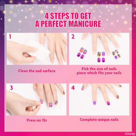 Assorted vibrant press-on nails from Townley Girl set