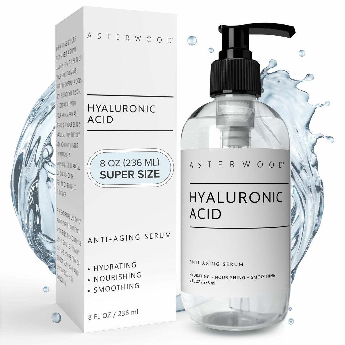 Asterwood Hyaluronic Acid Serum 308g front view