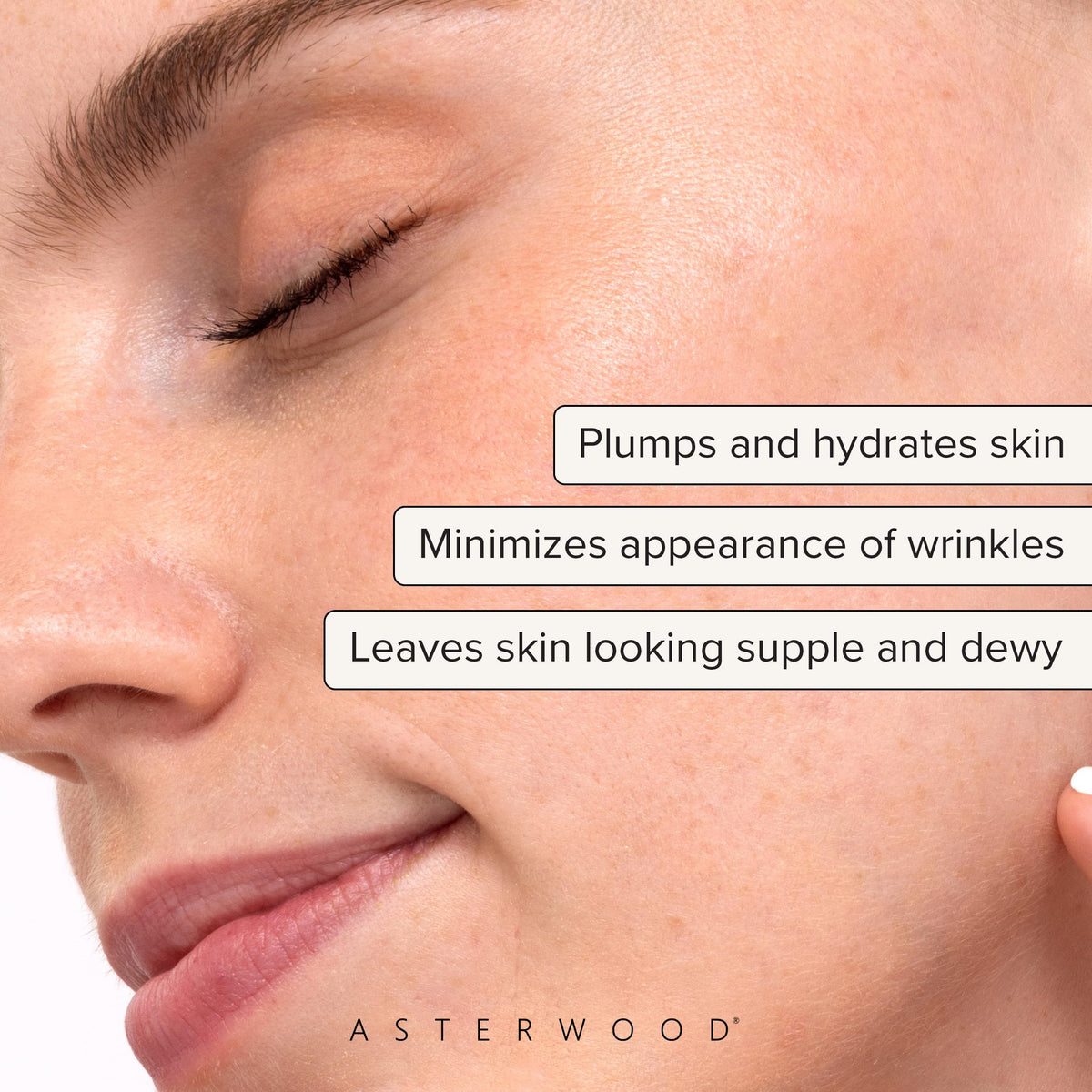 Asterwood Hyaluronic Acid Serum bottle with dropper