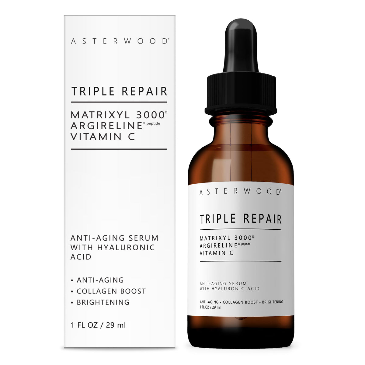 Asterwood Triple Repair Peptide Serum 80g front view