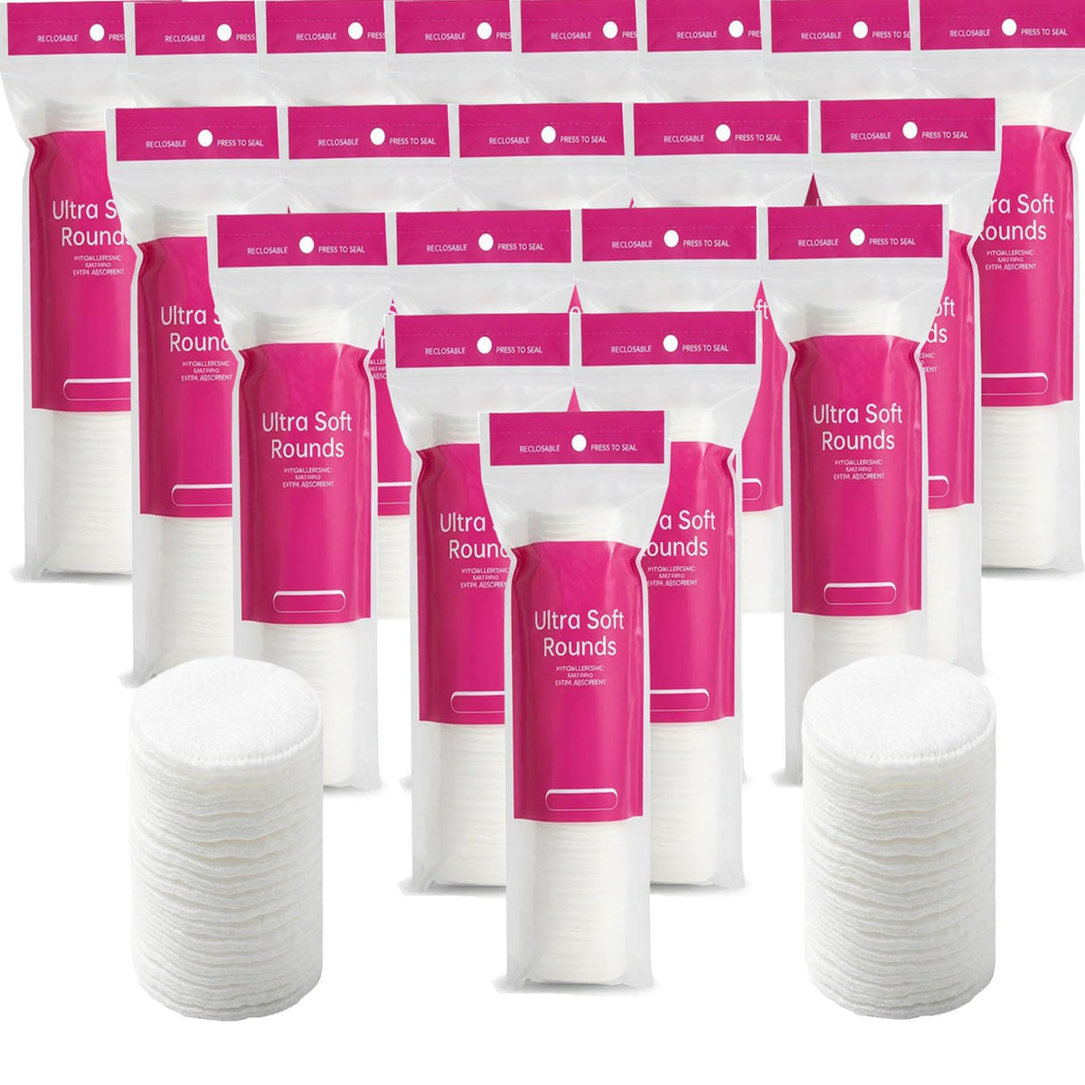 Astraescly Cotton Rounds 2000 count pack front view