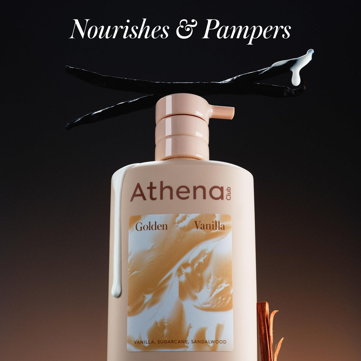 Athena Club Body Wash Golden Vanilla back view