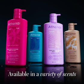 Athena Club Body Wash Golden Vanilla with lather