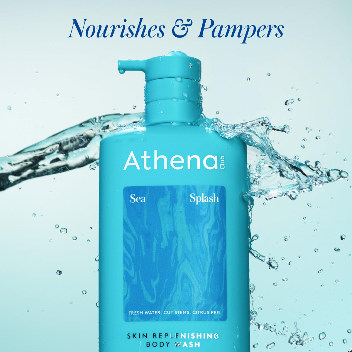 Athena Club Body Wash Sea Splash 18 Fl Oz back view