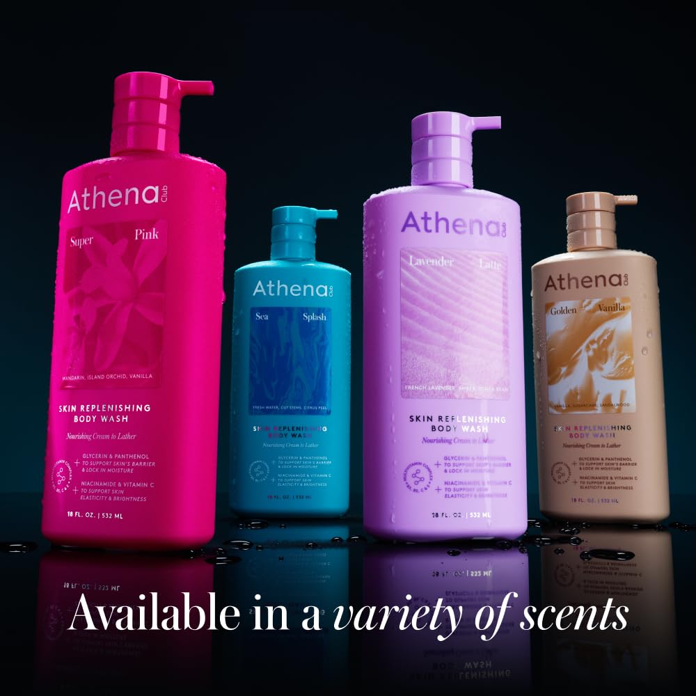 Athena Club Body Wash Sea Splash 18 Fl Oz with lather