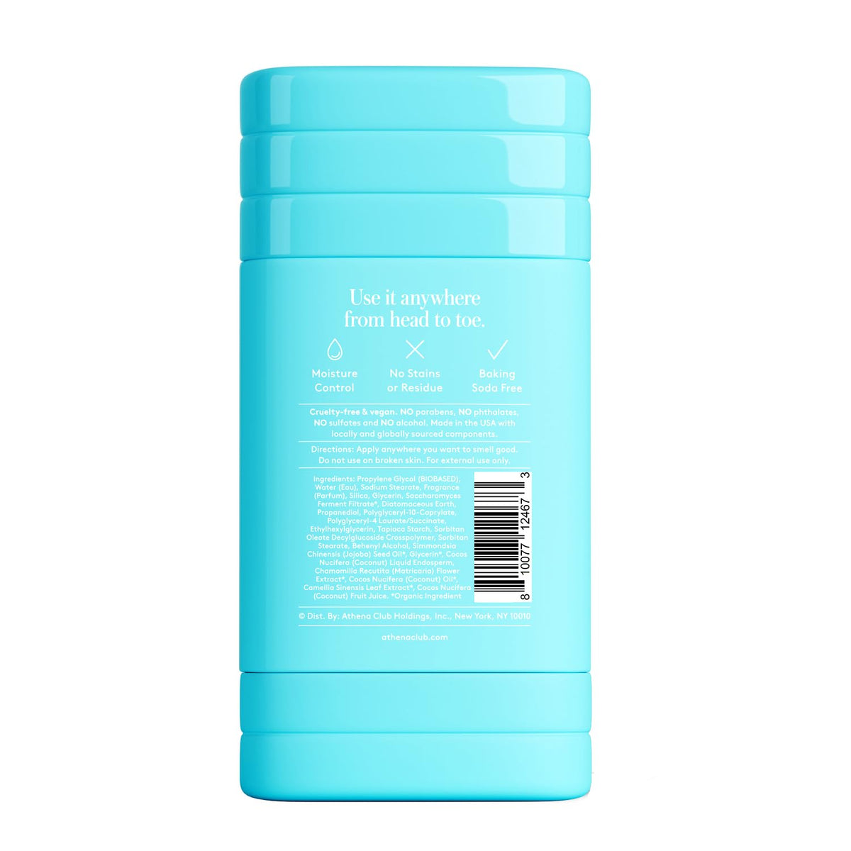Athena Club deodorant stick in a lifestyle setting