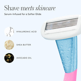 Athena Club razor blade with water-activated serum