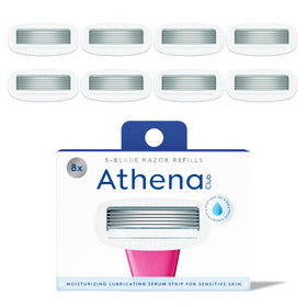 Athena Club Women's Razor Blade Refills 5-Blade 8 Count packaging front view