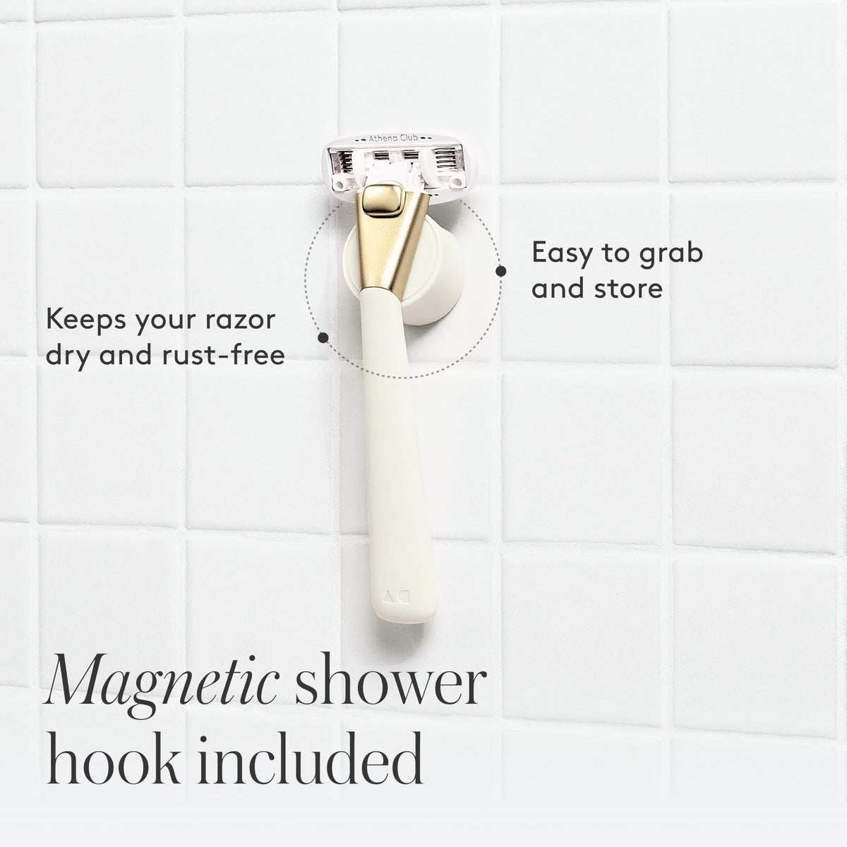Athena Club Women's Razor Kit in bathroom setting