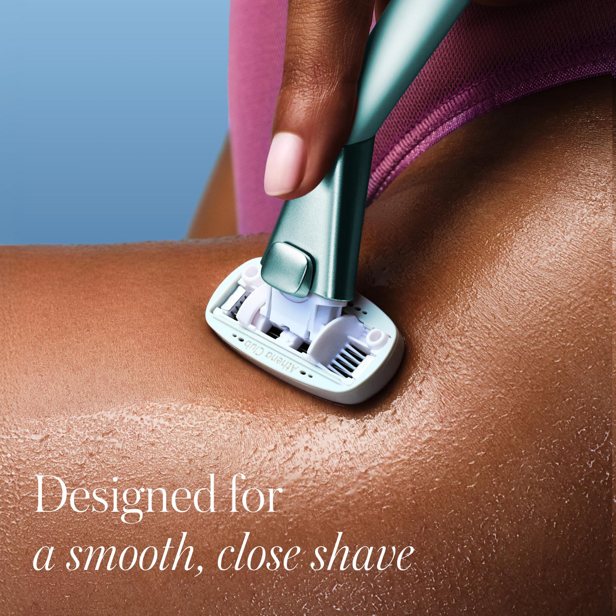 Athena Club Women's Razor Kit Mint close-up of blade design