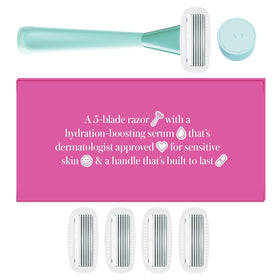 Athena Club Women's Razor Kit Mint ergonomic handle detail