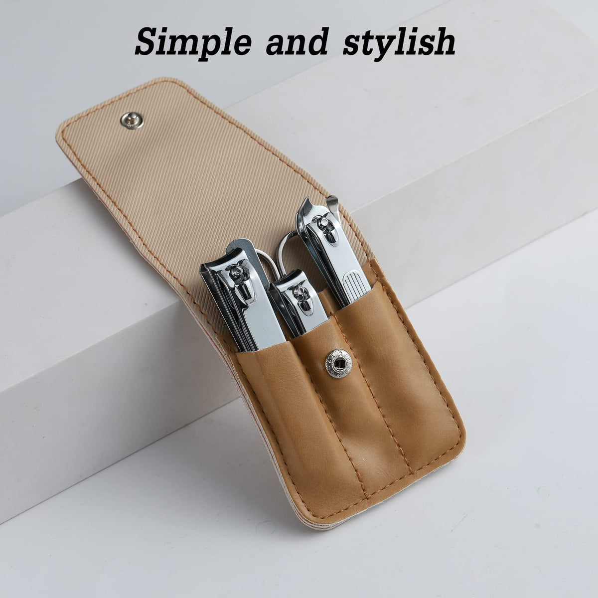 atimier Nail Clipper Set in travel case open