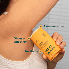 ATTITUDE Aluminum Free Deodorant close-up of ingredients list
