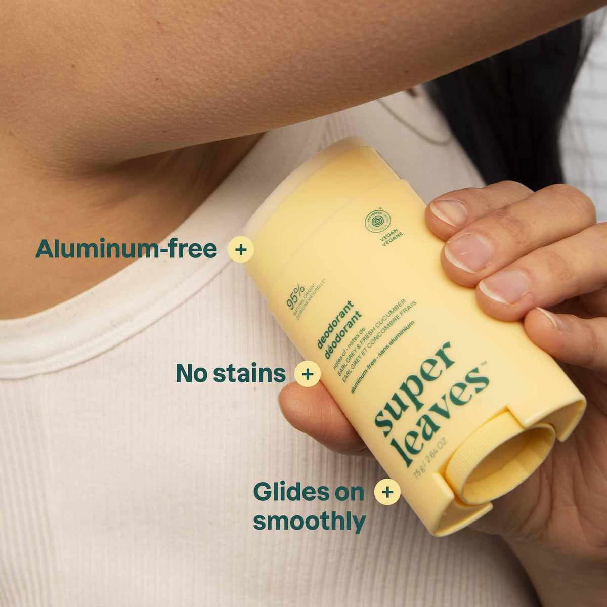 ATTITUDE Aluminum Free Deodorant Earl Grey & Fresh Cucumber side view