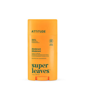 ATTITUDE Aluminum Free Deodorant front view with orange blossom and eucalyptus scent
