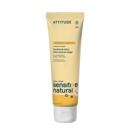 ATTITUDE Baby Lotion for Sensitive Skin 8 Fl Oz front view