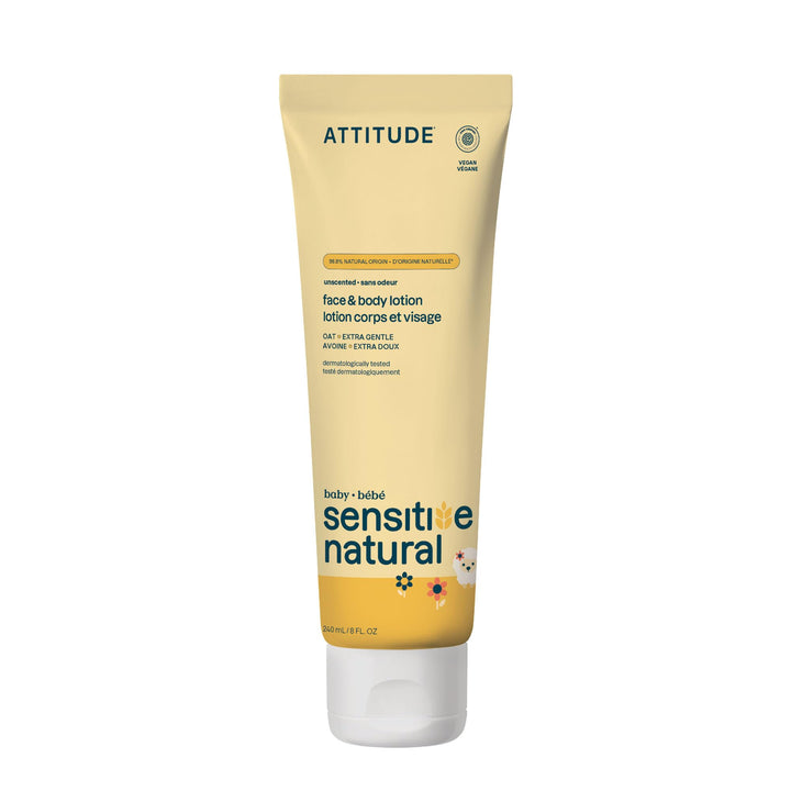 ATTITUDE Baby Lotion for Sensitive Skin 8 Fl Oz front view