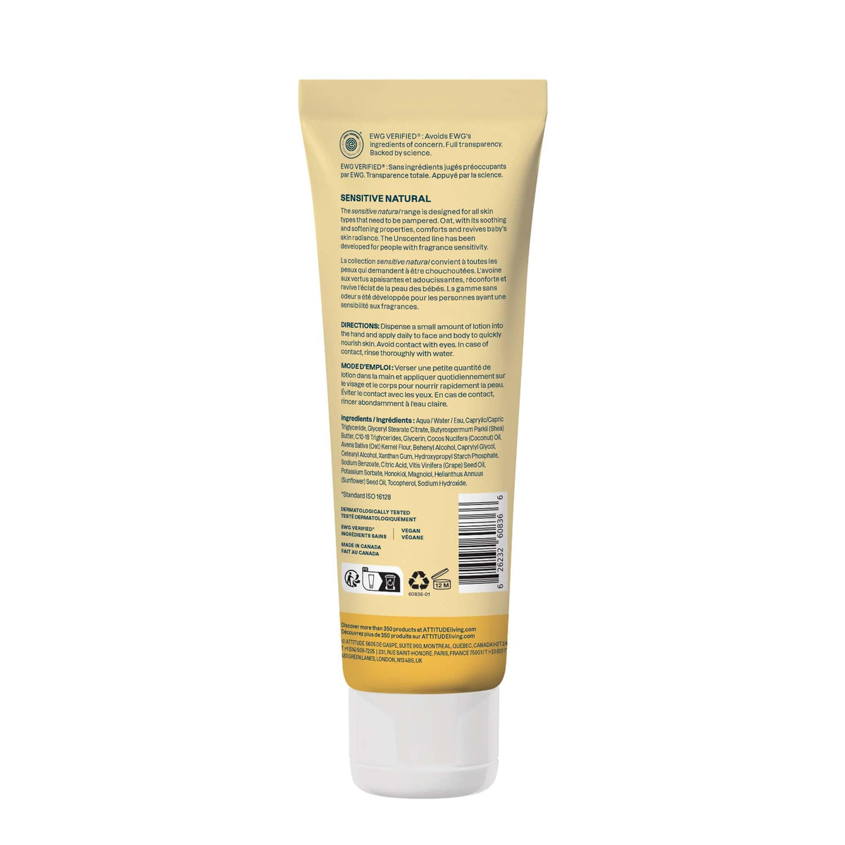 ATTITUDE Baby Lotion in a diaper bag setting