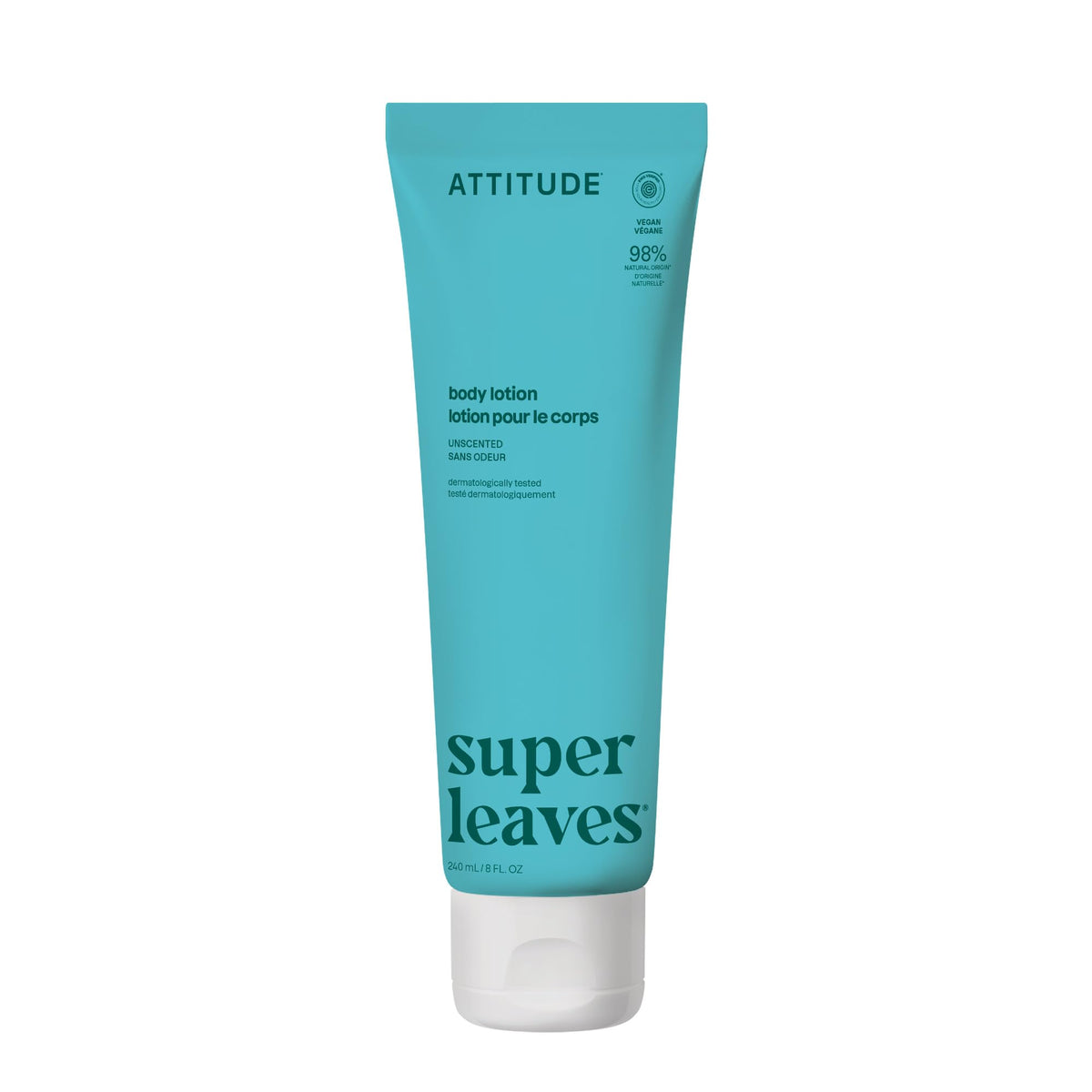 ATTITUDE Body Lotion 8 Fl Oz unscented front view