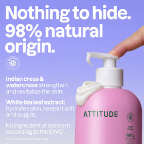 ATTITUDE Body Lotion Coconut & Wild Berries side view