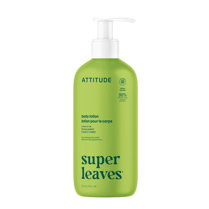 ATTITUDE Body Lotion Pear & Amber front view 16 Fl Oz