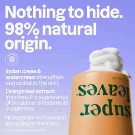 ATTITUDE Body Lotion texture on hand demonstrating lightweight feel