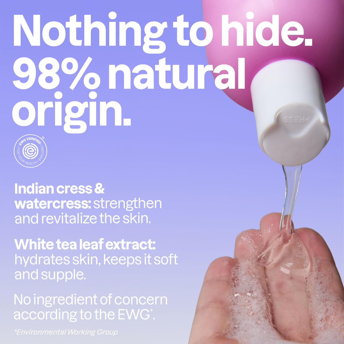 ATTITUDE Body Wash 16 Fl Oz Coconut & Wild Berries texture close-up