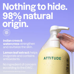 ATTITUDE Body Wash 32 Fl Oz bottle side view