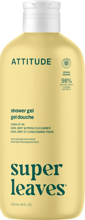ATTITUDE Body Wash Earl Grey & Fresh Cucumber front view