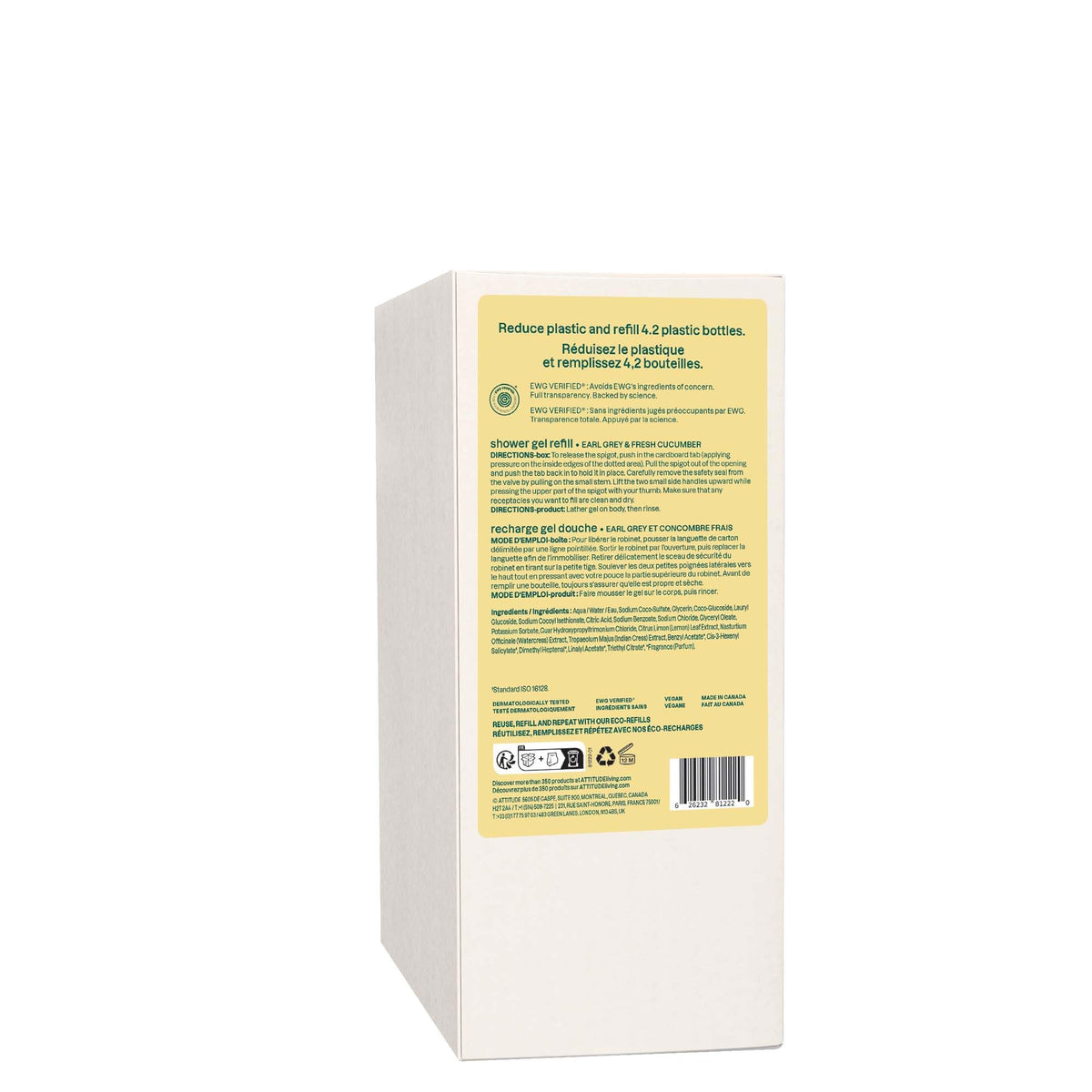 ATTITUDE Body Wash EWG Verified size comparison with hand