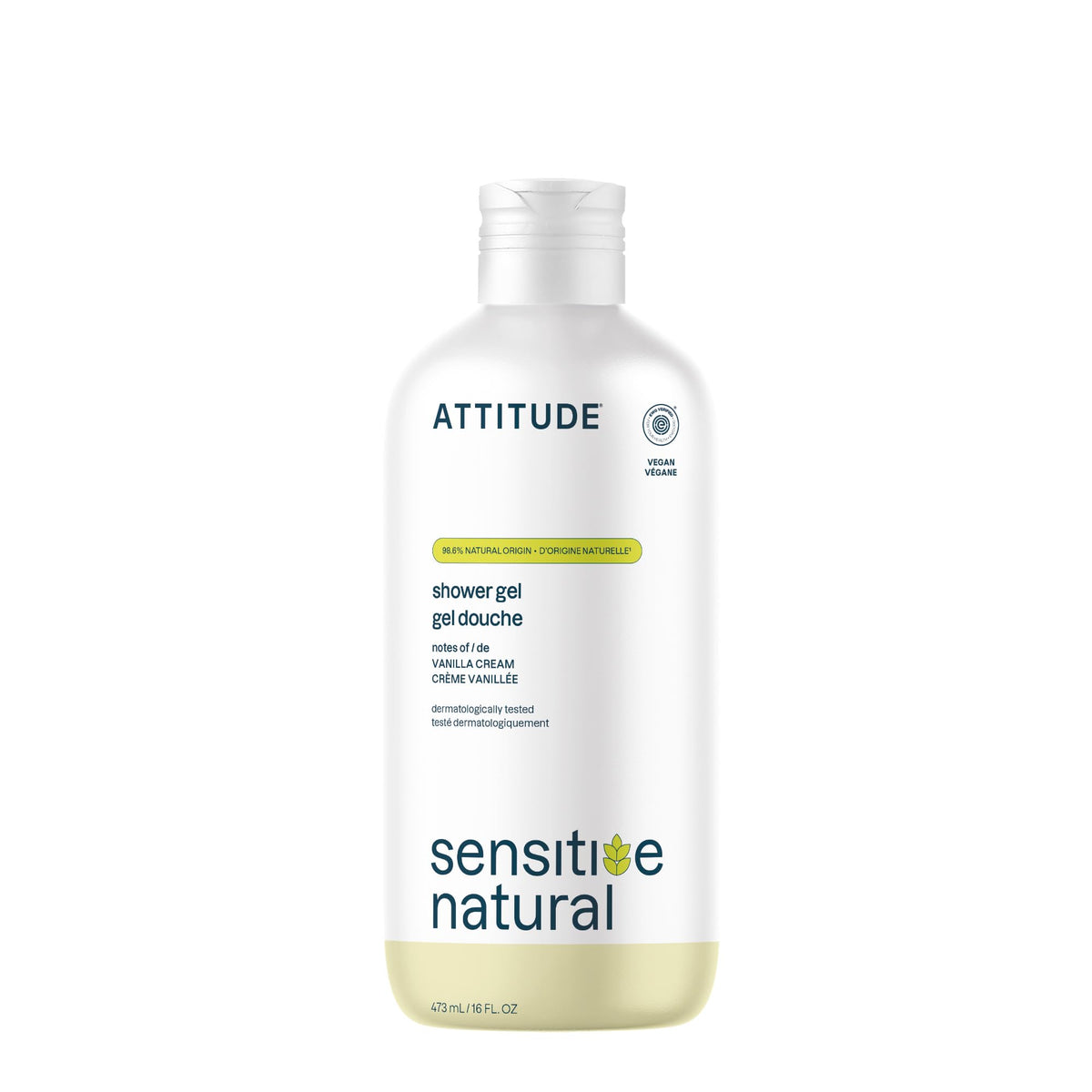 ATTITUDE Body Wash for Sensitive Skin 16 Fl Oz front view