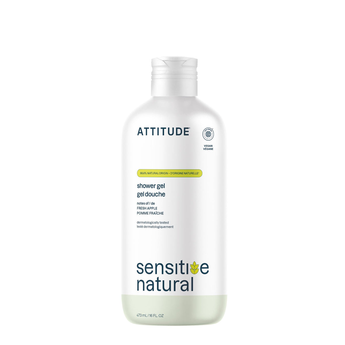 ATTITUDE Body Wash for Sensitive Skin 16 Fl Oz front view