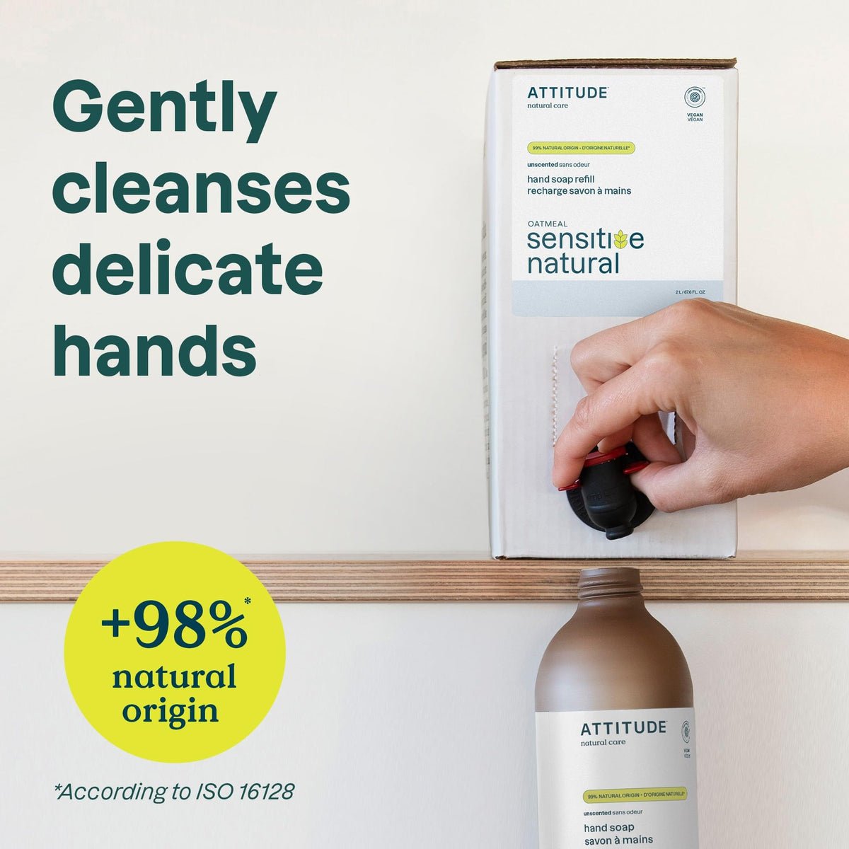 ATTITUDE Body Wash for Sensitive Skin packaging details