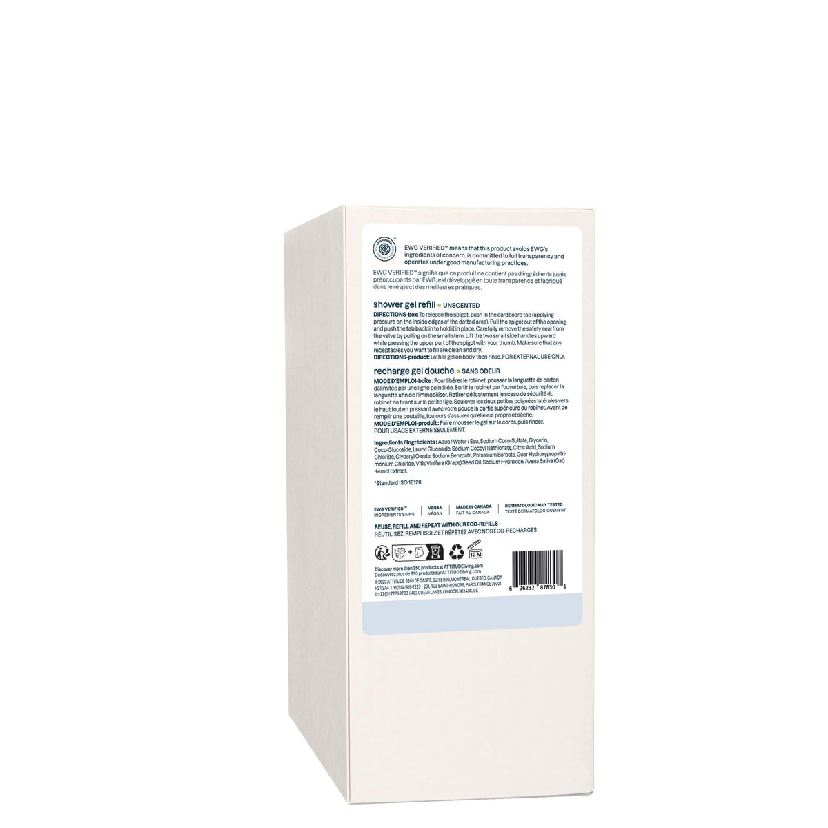 ATTITUDE Body Wash for Sensitive Skin with body lotion pairing