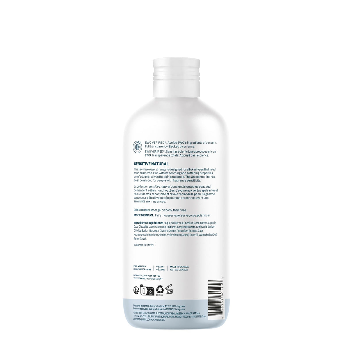 ATTITUDE Body Wash recyclable bottle view