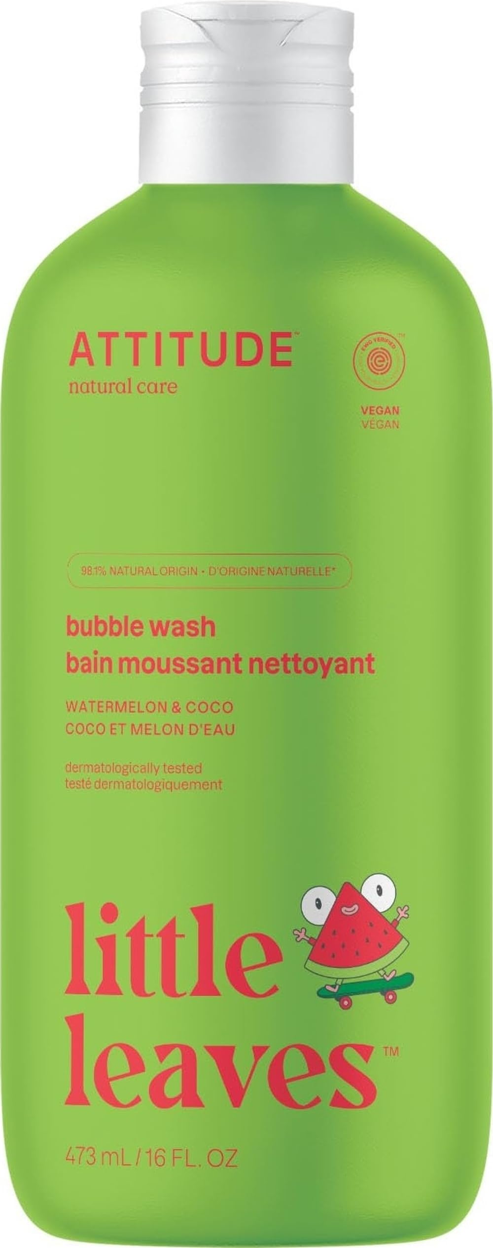 ATTITUDE Bubble Wash for Kids 16 Fl Oz front view