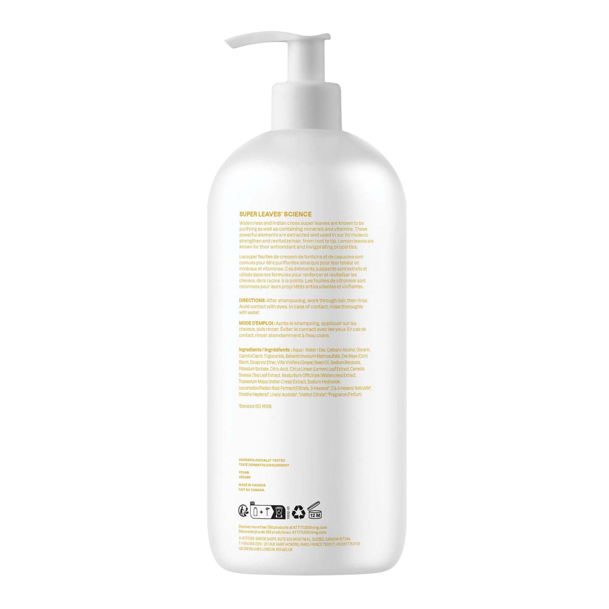 ATTITUDE Clarifying Hair Conditioner packaging details