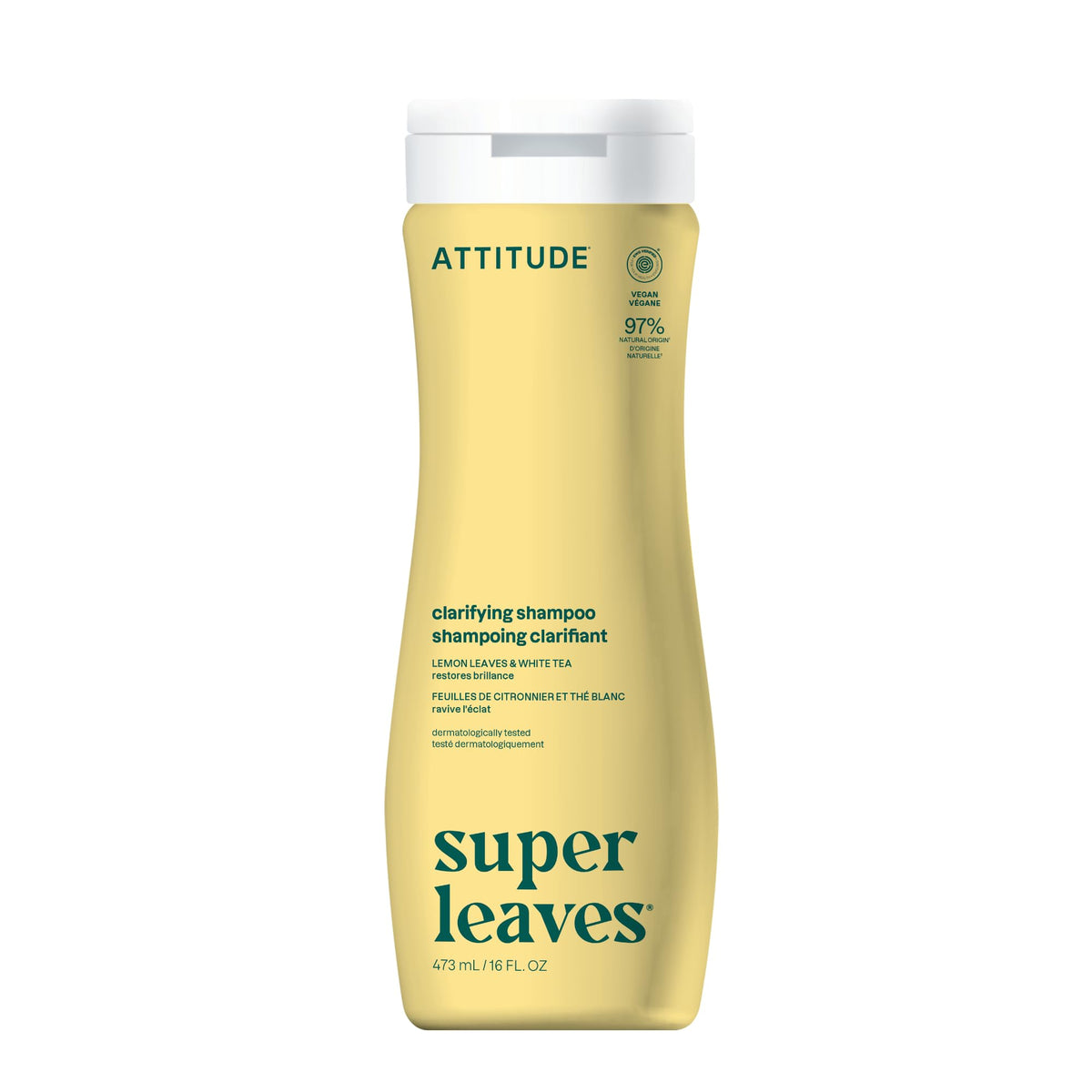 ATTITUDE Clarifying Hair Shampoo 16 Fl Oz bottle front view