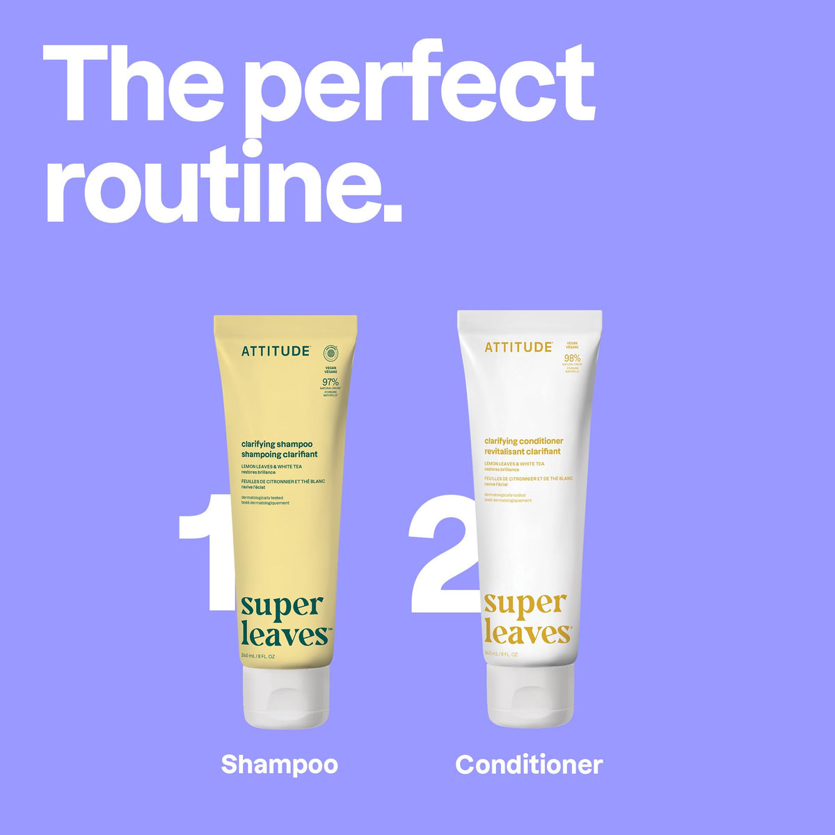 ATTITUDE Clarifying Hair Shampoo with fresh lemon and cucumber