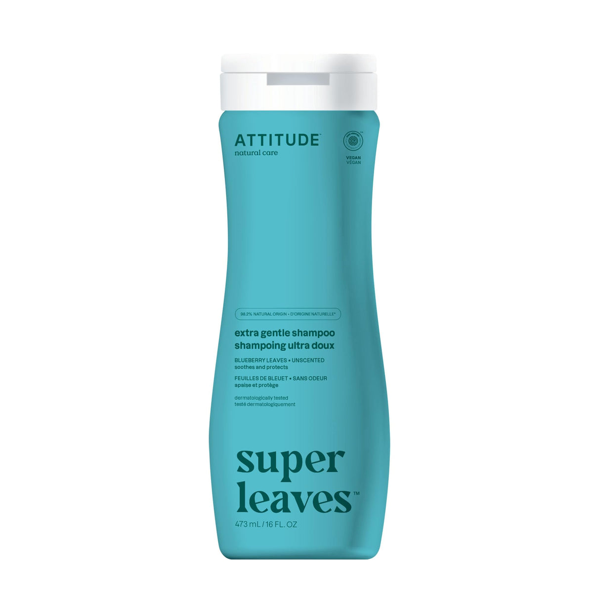 ATTITUDE Extra Gentle Hair Shampoo 16 Fl Oz front view
