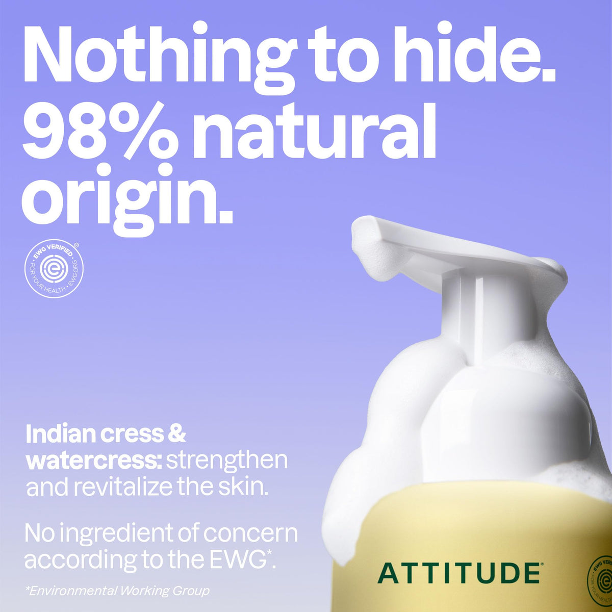 ATTITUDE Foaming Hand Soap 10 Fl Oz side view