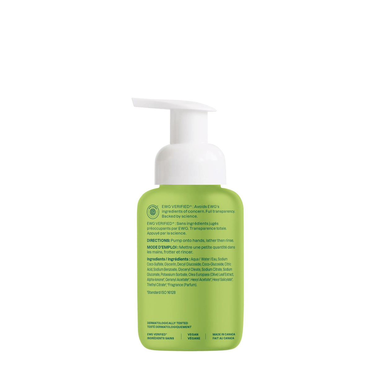 ATTITUDE Foaming Hand Soap Pear & Amber 10 Fl Oz ingredients list