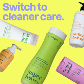 ATTITUDE Foaming Hand Soap Pink Grapefruit in bathroom setting